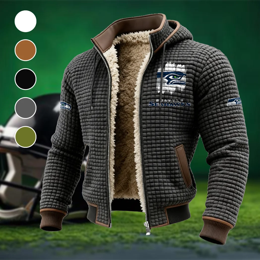 Midnight Command Fleece-Lined Hooded Jacket, Breathable Warmth Sport Jacket HVN1453SS - Grey