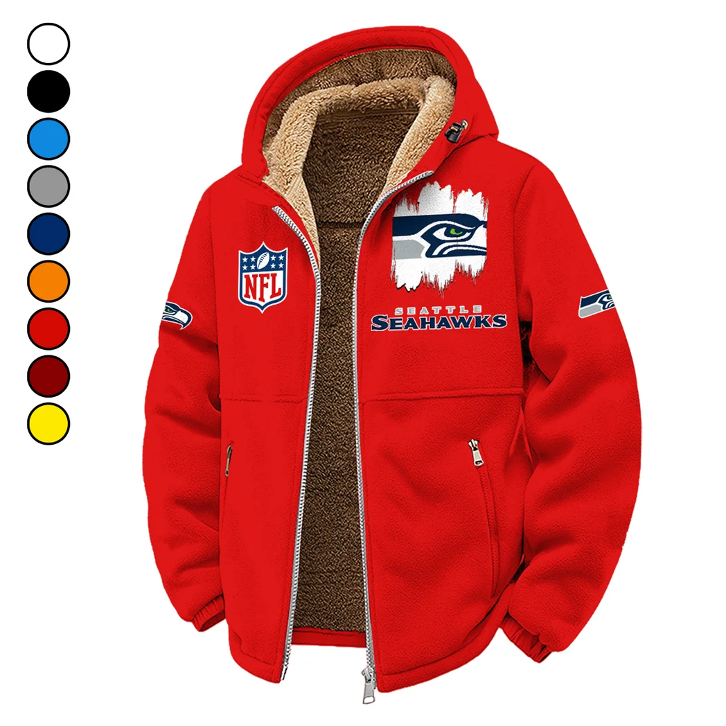 Midnight Command Winter Fleece Jacket, Premium Fleece Barrier HVN1453SS - red