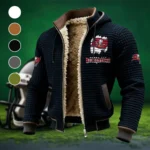 Pirate Squad Fleece-Lined Hooded Jacket, Soft-Touch Thermal Outerwear HVN1453TB - Black