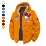 Pirate Squad Winter Fleece Jacket, Sherpa Lined Winter Fleece HVN1453TB - Orange