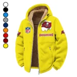 Pirate Squad Winter Fleece Jacket, Sherpa Lined Winter Fleece HVN1453TB - Yellow