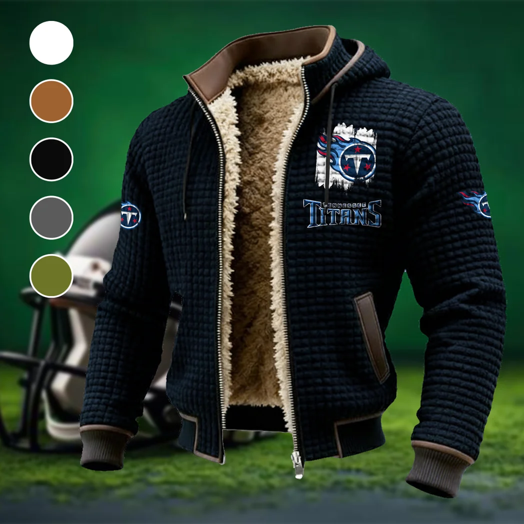 Blue Pride Fleece-Lined Hooded Jacket, Warmth-Lock Fleece-Lined Zip HVN1453TT - Black