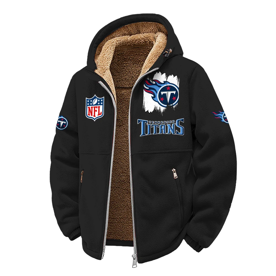Blue Pride Winter Fleece Jacket, Thermal Winter Fleece HVN1453TT - Black - Image 2