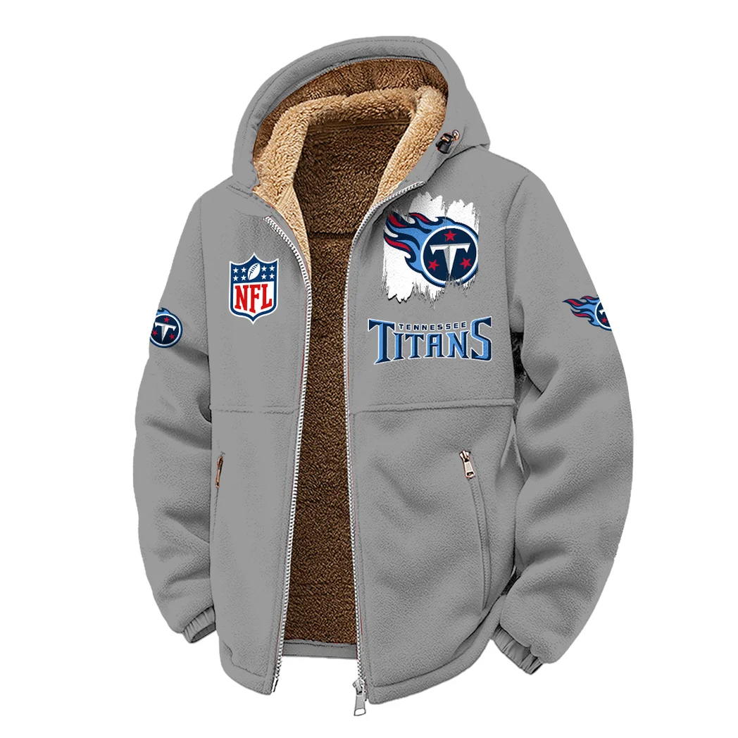 Blue Pride Winter Fleece Jacket, Thermal Winter Fleece HVN1453TT - Grey - Image 2