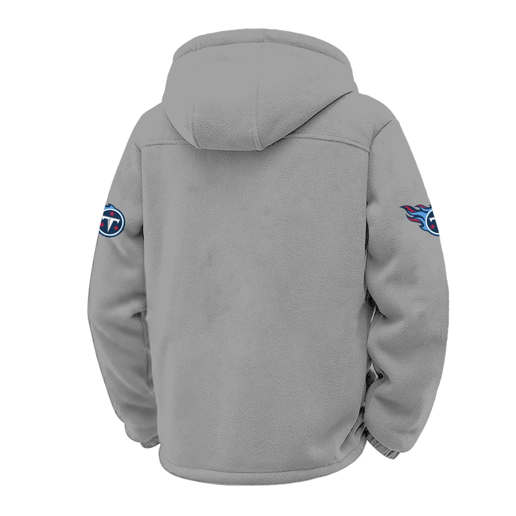 Blue Pride Winter Fleece Jacket, Thermal Winter Fleece HVN1453TT - Grey - Image 3