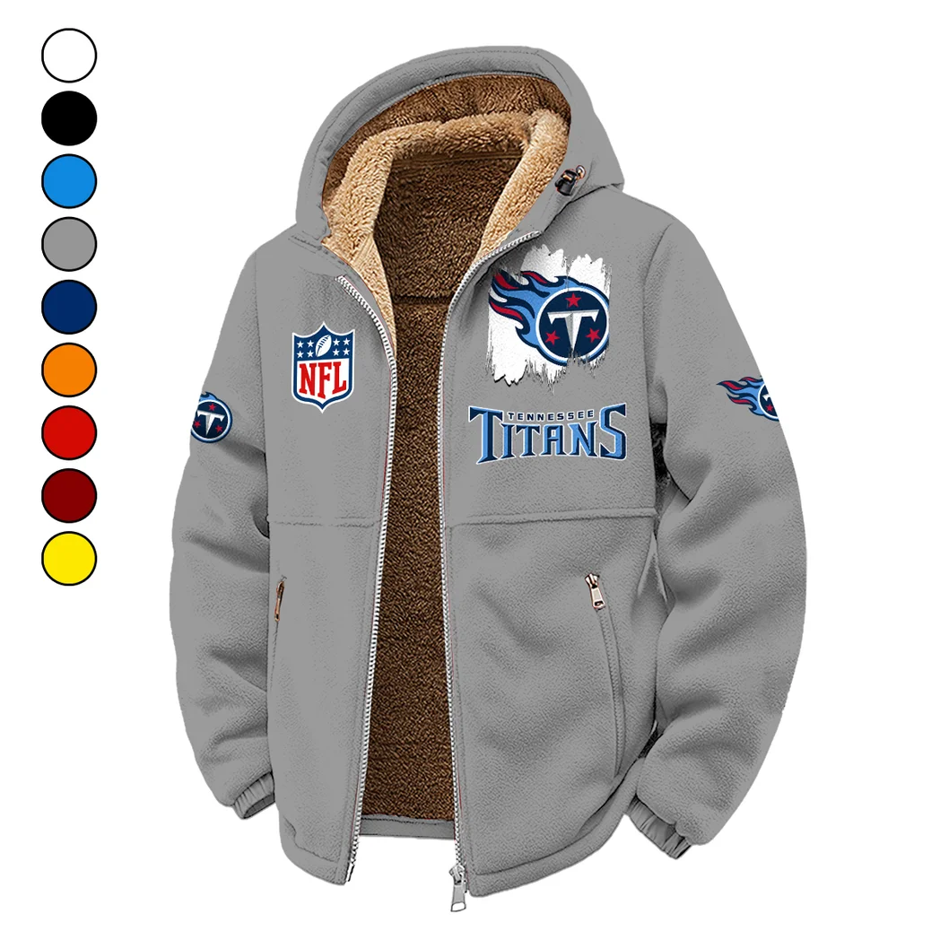 Blue Pride Winter Fleece Jacket, Thermal Winter Fleece HVN1453TT - Grey