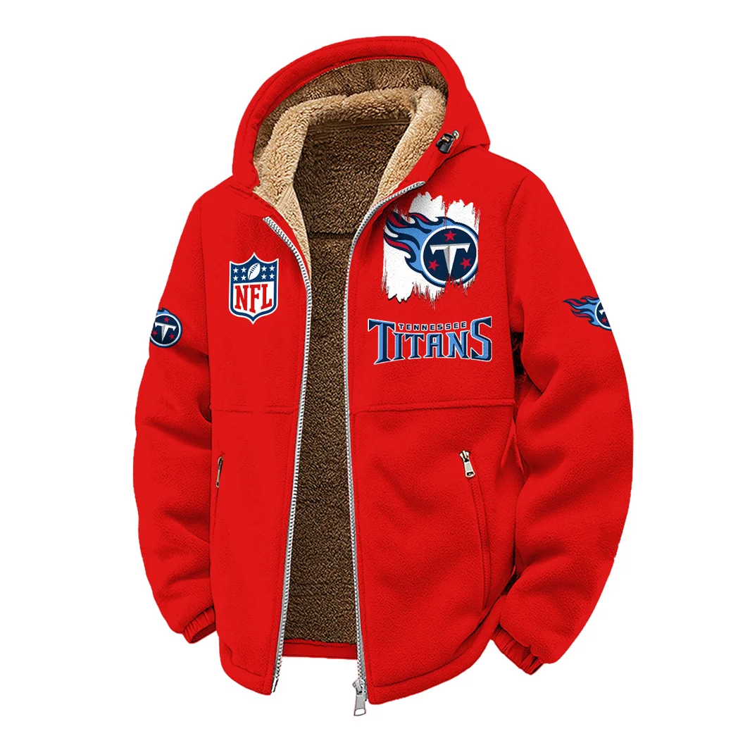 Blue Pride Winter Fleece Jacket, Thermal Winter Fleece HVN1453TT - red - Image 2