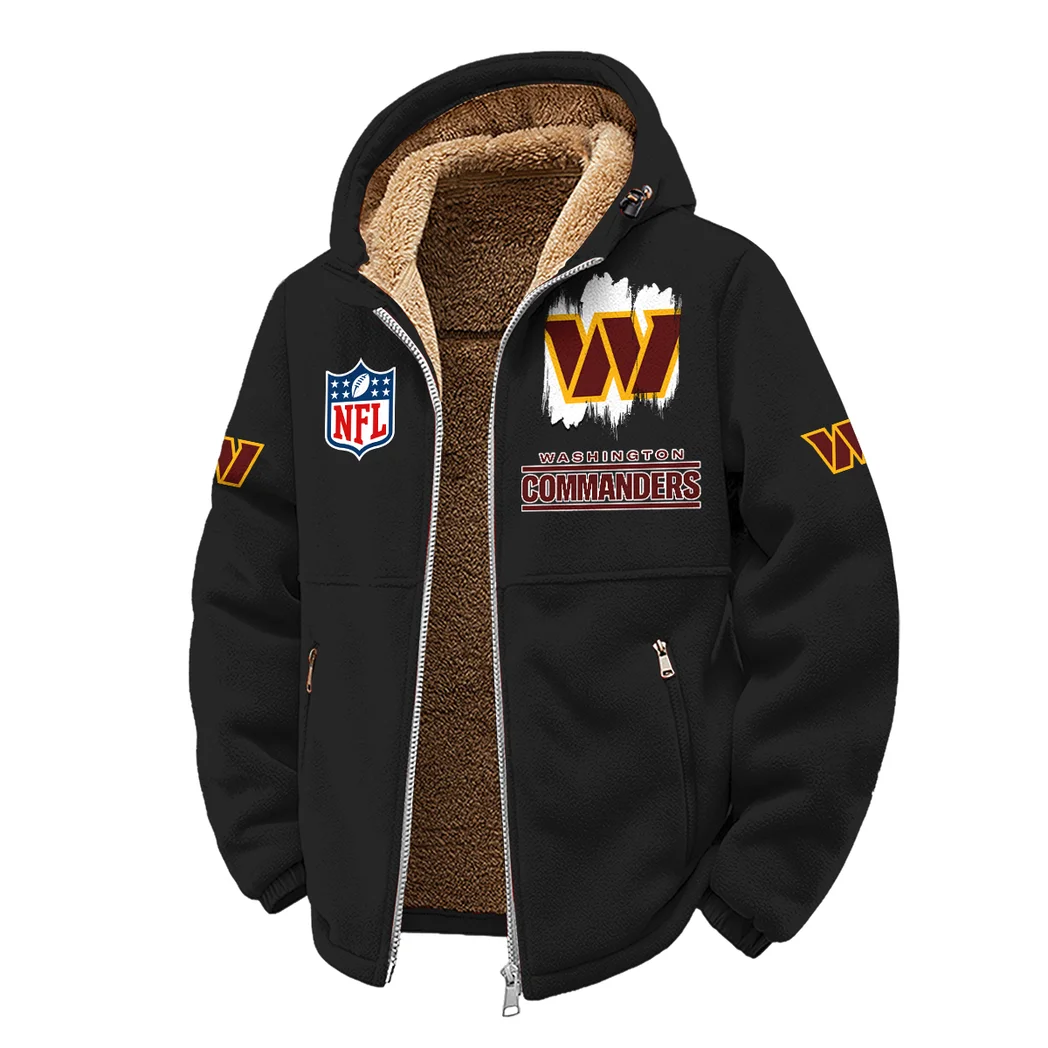 Capital Fans Winter Fleece Jacket, Arctic Expedition Fleece HVN1453WC - Black - Image 2