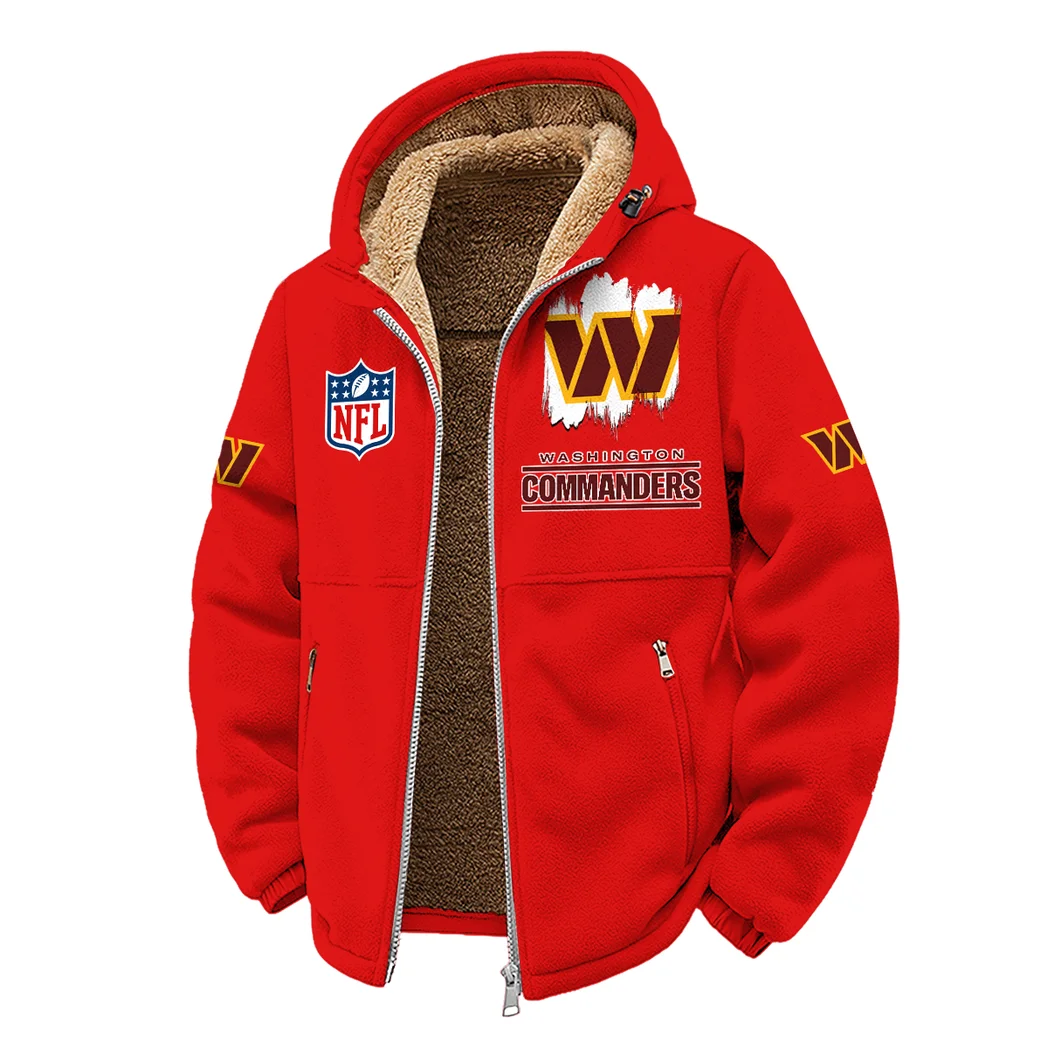 Capital Fans Winter Fleece Jacket, Arctic Expedition Fleece HVN1453WC - red - Image 2
