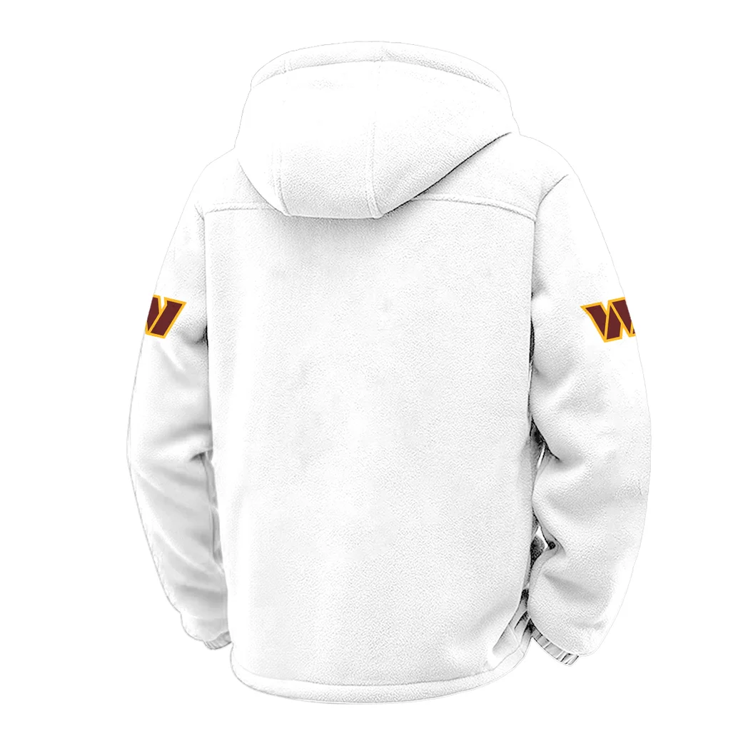 Capital Fans Winter Fleece Jacket, Arctic Expedition Fleece HVN1453WC - White - Image 3