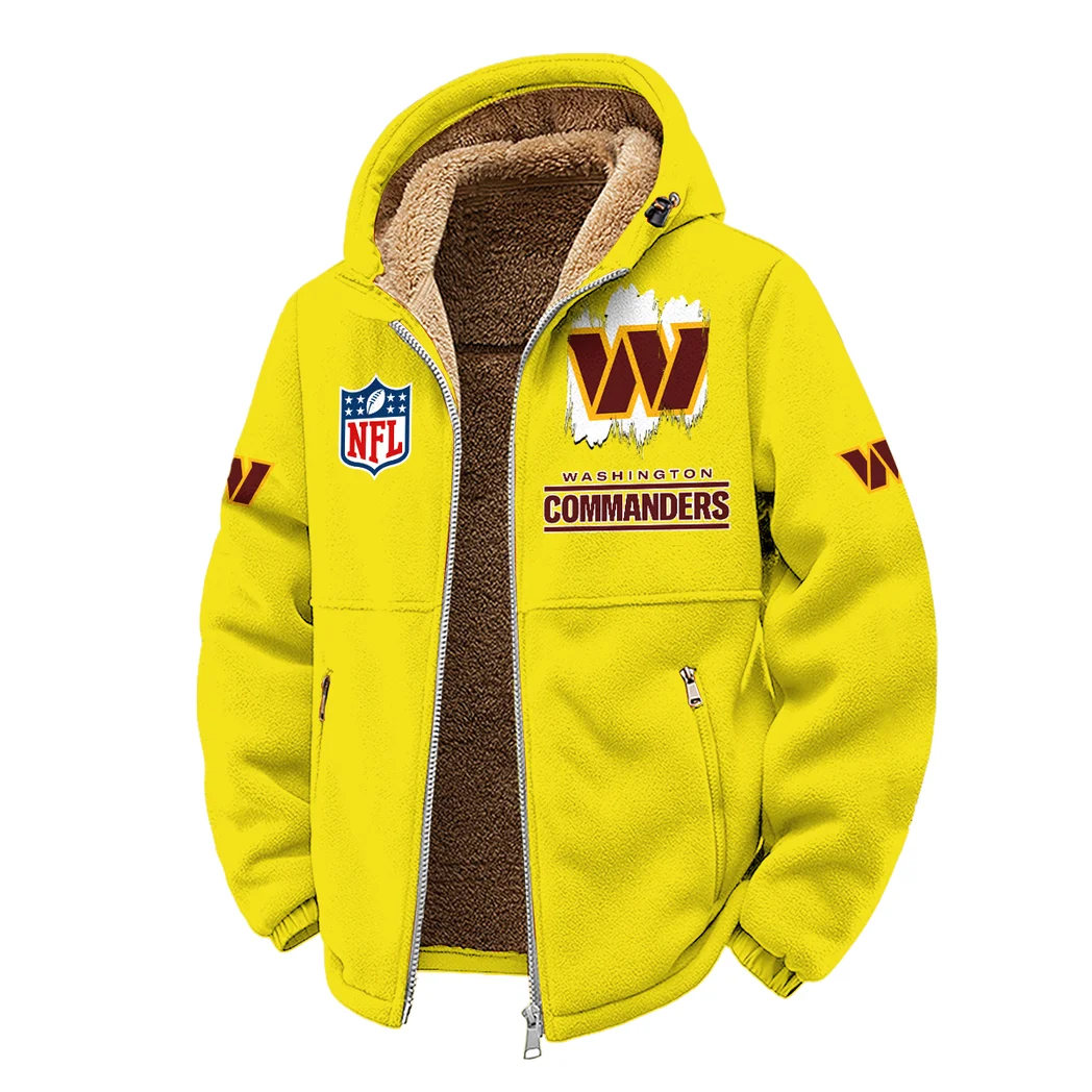 Capital Fans Winter Fleece Jacket, Arctic Expedition Fleece HVN1453WC - Yellow - Image 2