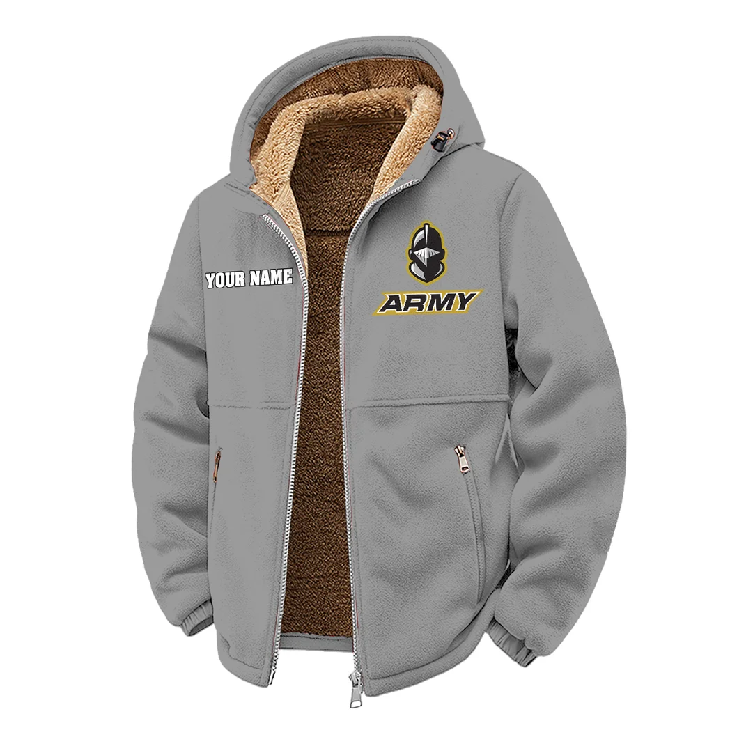 The Mule Squad Winter Fleece Jacket, Thermal Winter Fleece HVN1454AB - Grey - Image 2