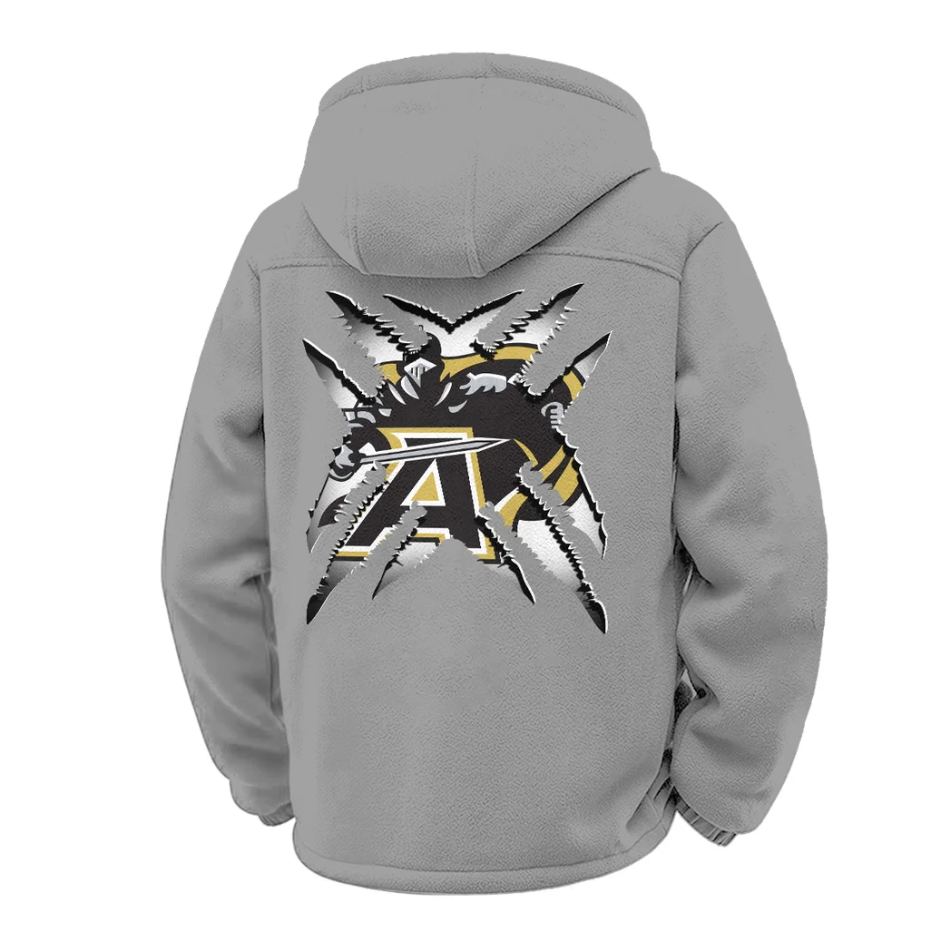 The Mule Squad Winter Fleece Jacket, Thermal Winter Fleece HVN1454AB - Grey - Image 3