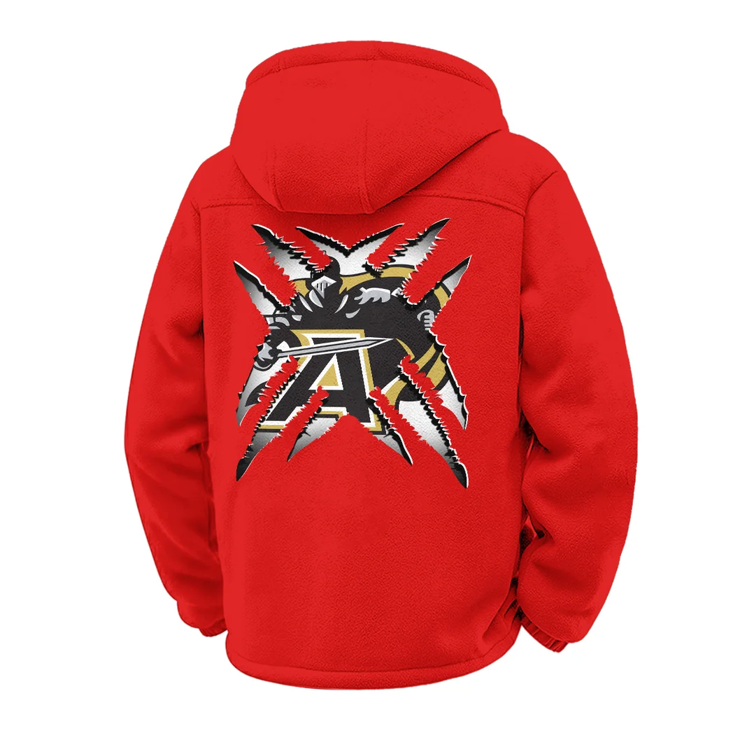 The Mule Squad Winter Fleece Jacket, Thermal Winter Fleece HVN1454AB - red - Image 3