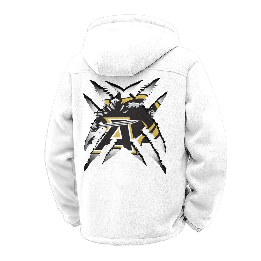 The Mule Squad Winter Fleece Jacket, Thermal Winter Fleece HVN1454AB - White - Image 3