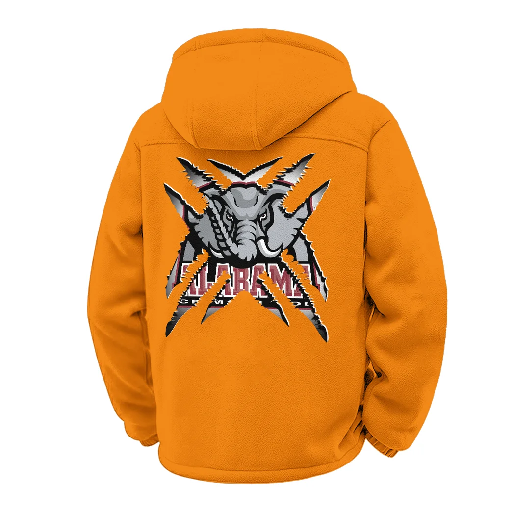 Dixie’s Pride Winter Fleece Jacket, Arctic Expedition Fleece HVN1454AC - Orange - Image 3