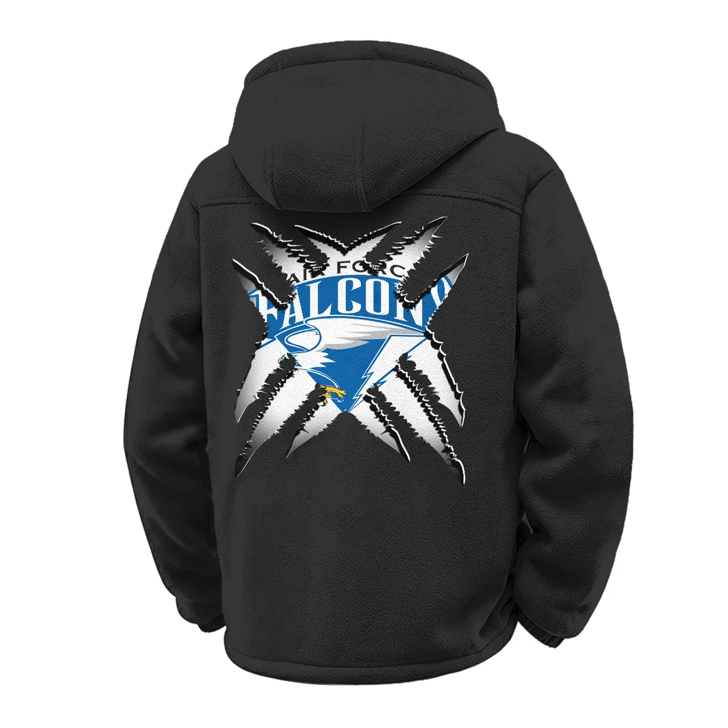 The Academy Winter Fleece Jacket, Extreme Cold Fleece Coat HVN1454AF - Black - Image 3