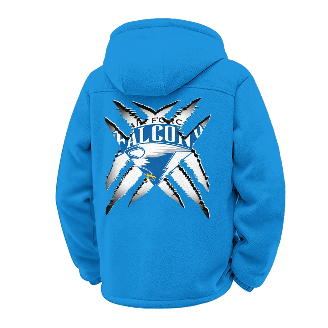 The Academy Winter Fleece Jacket, Extreme Cold Fleece Coat HVN1454AF - cyan - Image 3