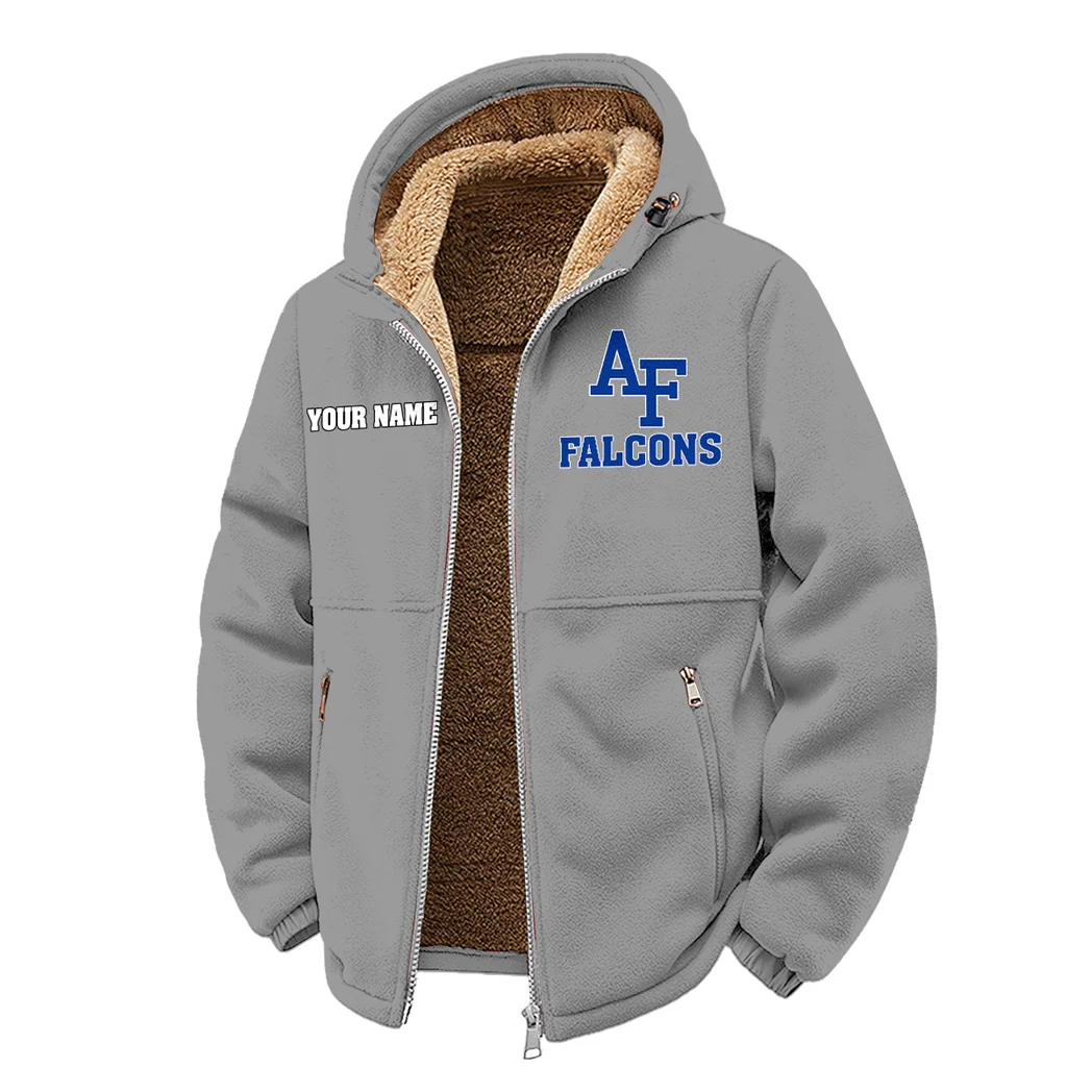 The Academy Winter Fleece Jacket, Extreme Cold Fleece Coat HVN1454AF - Grey - Image 2