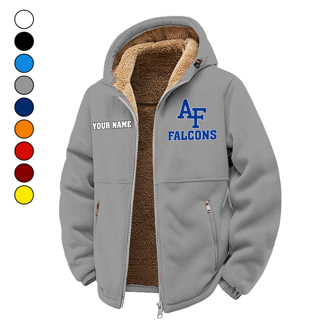 The Academy Winter Fleece Jacket, Extreme Cold Fleece Coat HVN1454AF - Grey