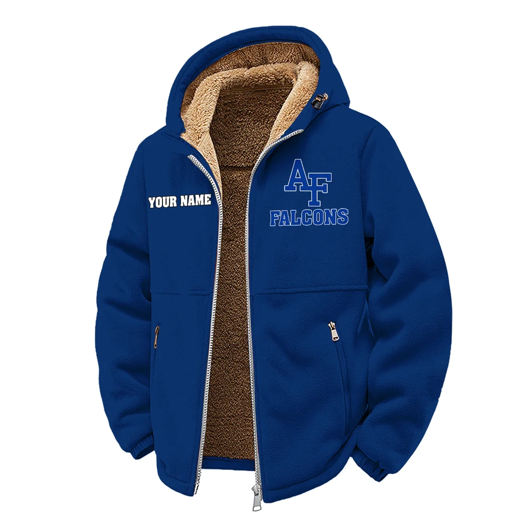 The Academy Winter Fleece Jacket, Extreme Cold Fleece Coat HVN1454AF - Navy - Image 2