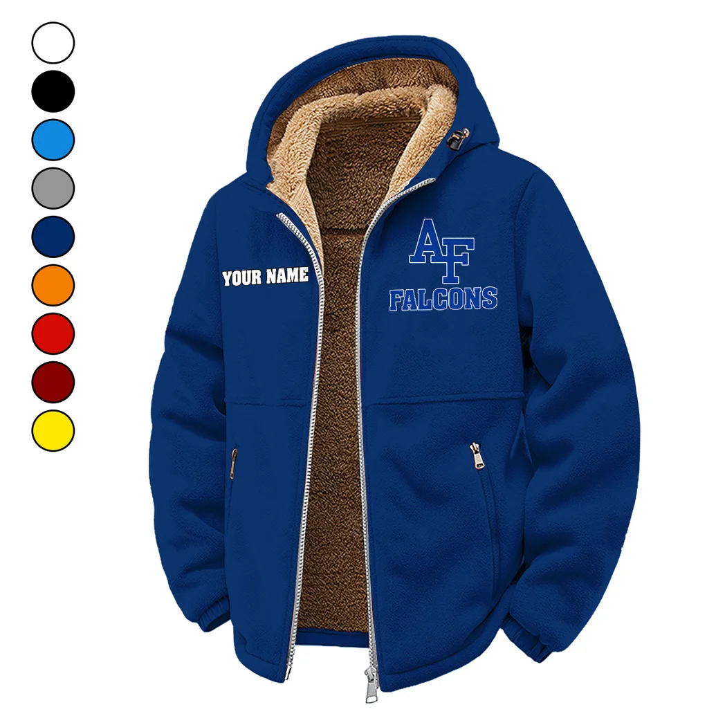 The Academy Winter Fleece Jacket, Extreme Cold Fleece Coat HVN1454AF - Navy