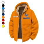 The Academy Winter Fleece Jacket, Extreme Cold Fleece Coat HVN1454AF - Orange