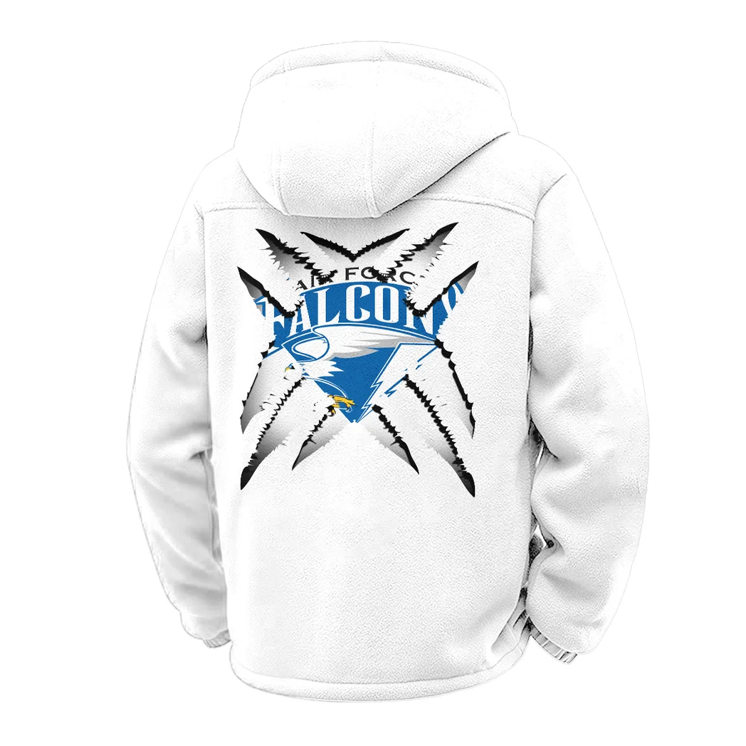 The Academy Winter Fleece Jacket, Extreme Cold Fleece Coat HVN1454AF - White - Image 3