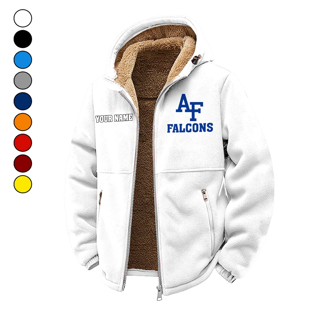 The Academy Winter Fleece Jacket, Extreme Cold Fleece Coat HVN1454AF - White