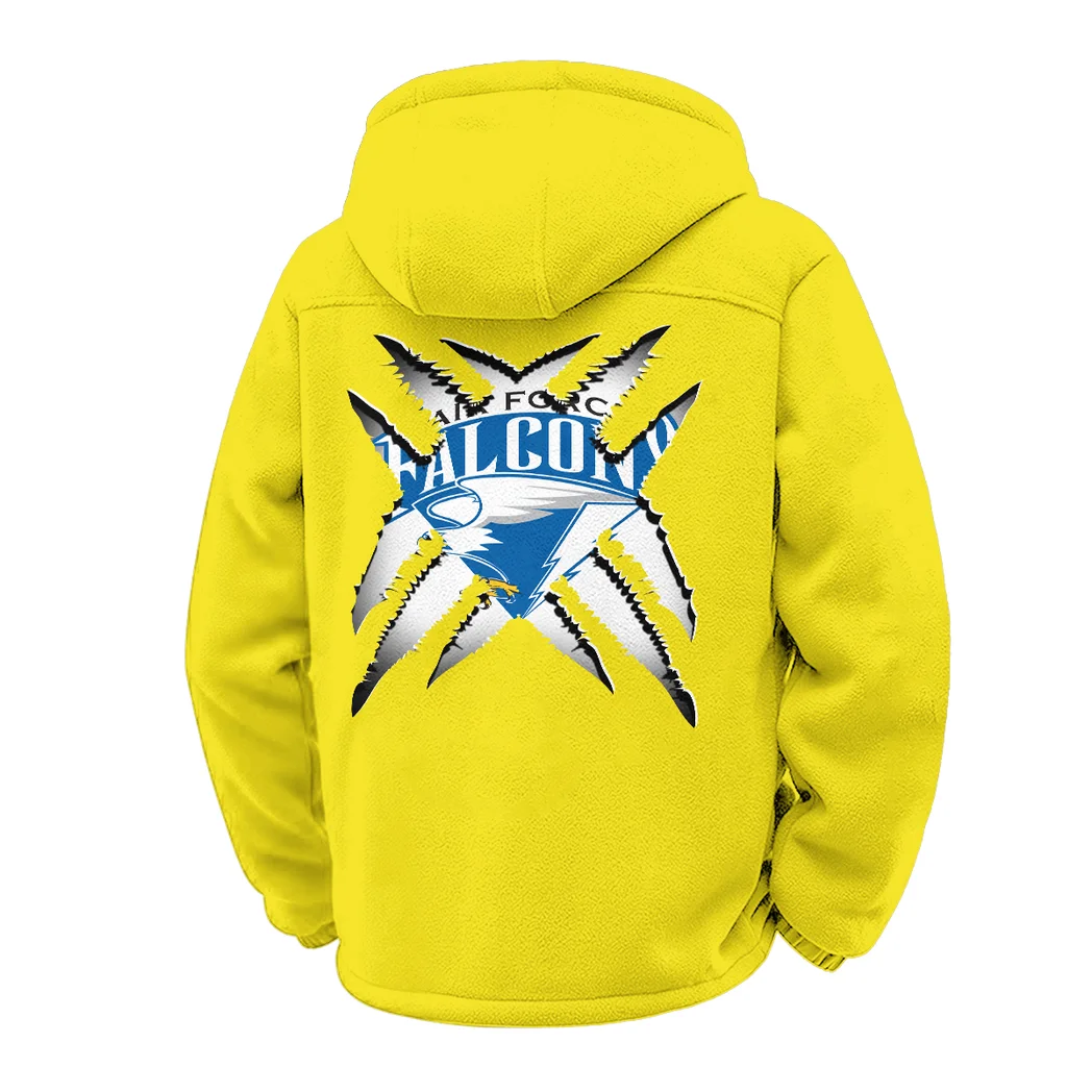 The Academy Winter Fleece Jacket, Extreme Cold Fleece Coat HVN1454AF - Yellow - Image 3