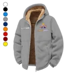 The SUNY Stars Winter Fleece Jacket, Insulated Sport Hoody HVN1454AG - Grey