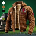 The Hogs Fleece-Lined Hooded Jacket, Endurance Sport Thermal Hoody HVN1454AR - brown