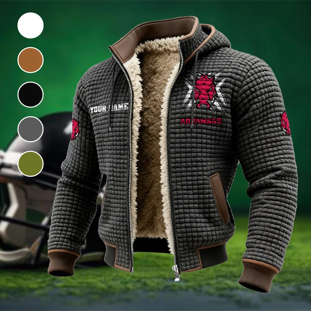 The Hogs Fleece-Lined Hooded Jacket, Endurance Sport Thermal Hoody HVN1454AR - Grey