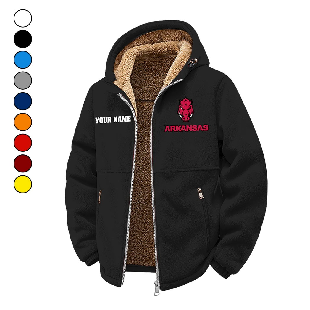 The Hogs Winter Fleece Jacket, Sub-Zero Fleece Jacket HVN1454AR - Black