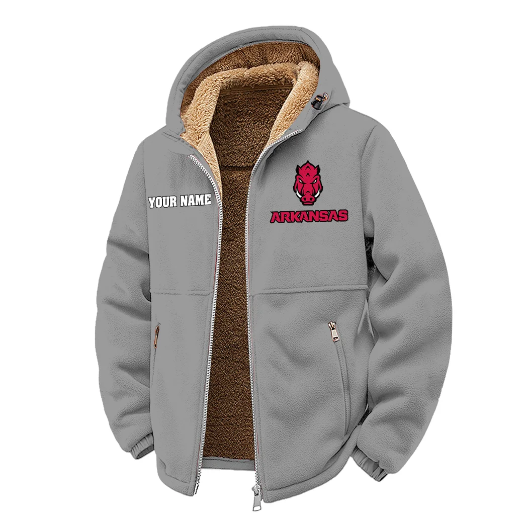 The Hogs Winter Fleece Jacket, Sub-Zero Fleece Jacket HVN1454AR - Grey - Image 2