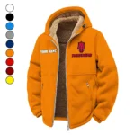 The Hogs Winter Fleece Jacket, Sub-Zero Fleece Jacket HVN1454AR - Orange