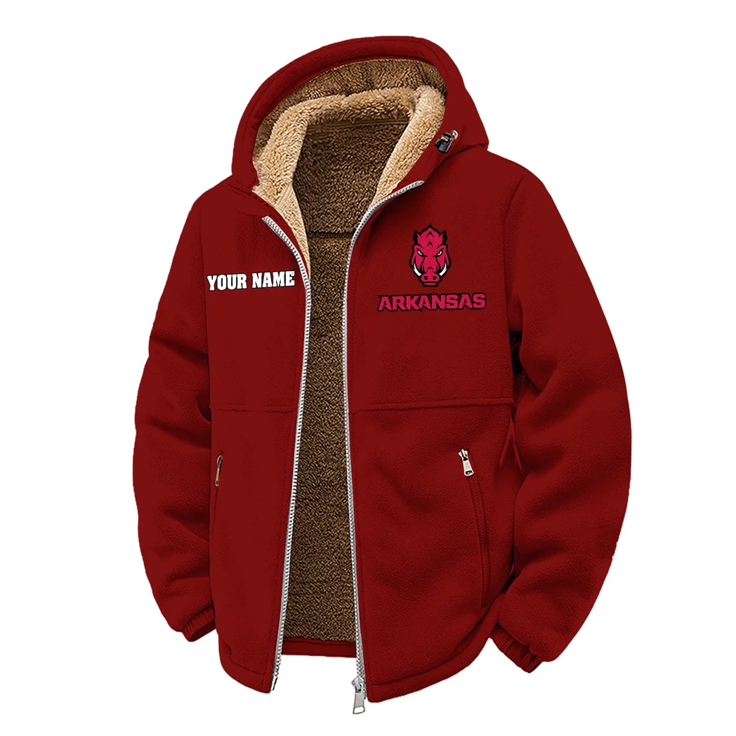 The Hogs Winter Fleece Jacket, Sub-Zero Fleece Jacket HVN1454AR - Wine - Image 2