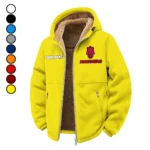 The Hogs Winter Fleece Jacket, Sub-Zero Fleece Jacket HVN1454AR - Yellow