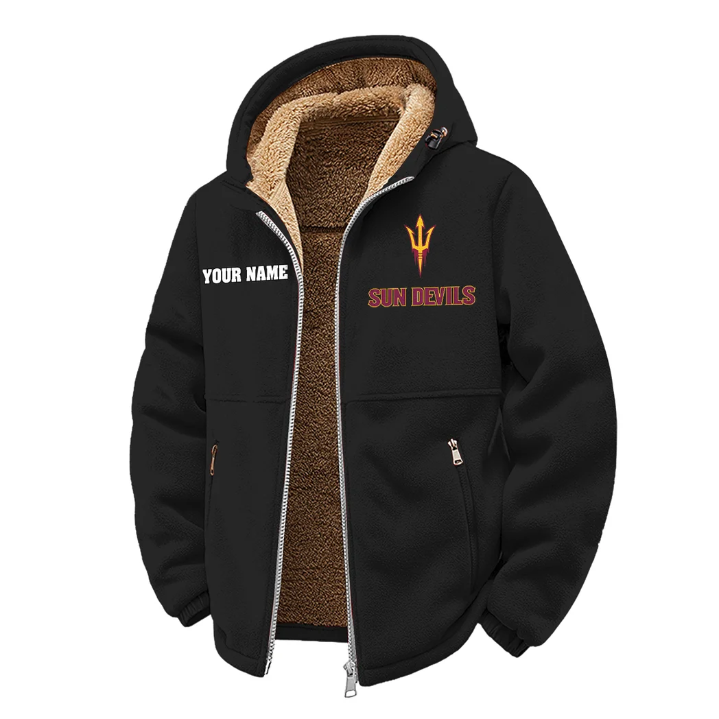 The Sun Devil Nation Winter Fleece Jacket, Essential Winter Warmth HVN1454AS - Black - Image 2