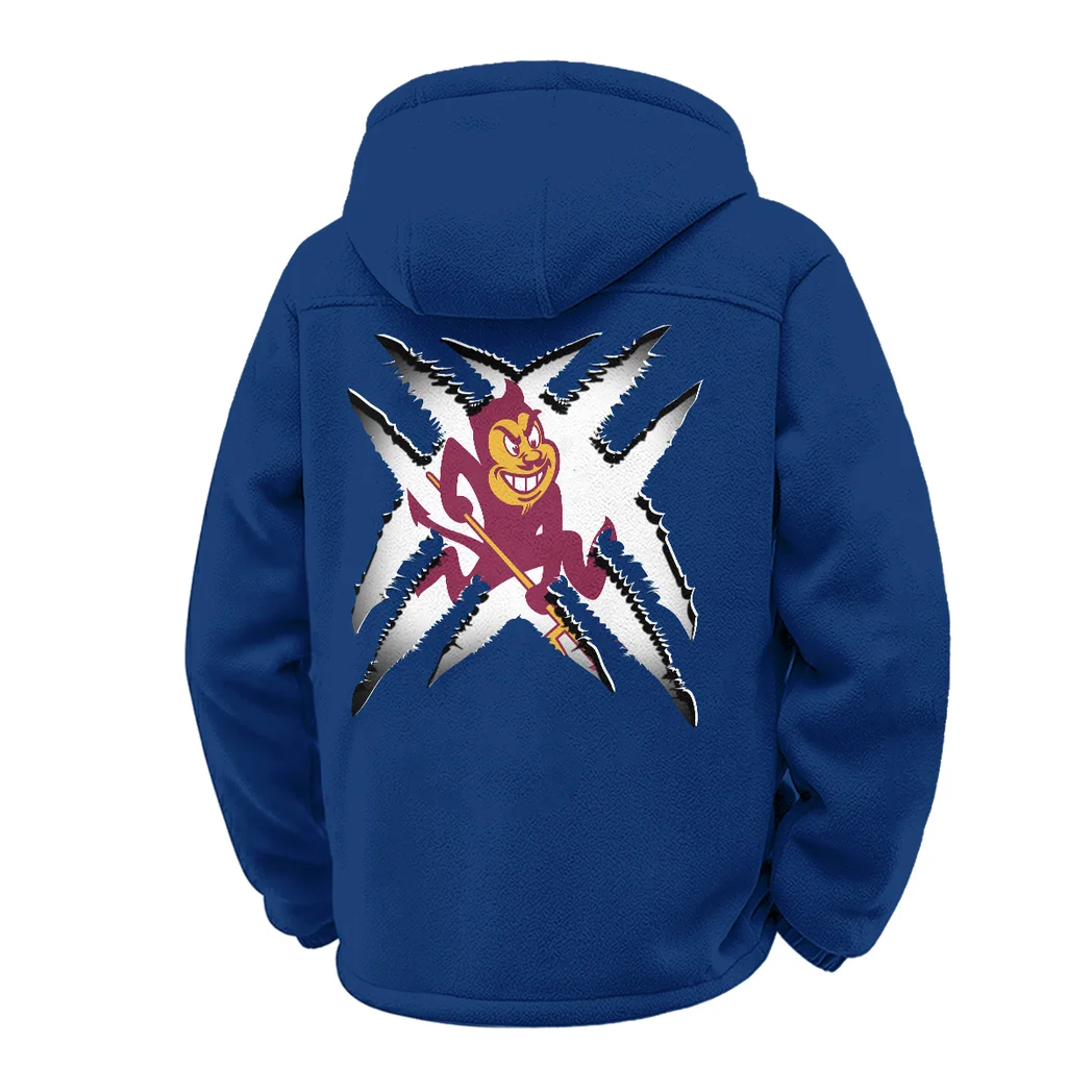 The Sun Devil Nation Winter Fleece Jacket, Essential Winter Warmth HVN1454AS - Navy - Image 3