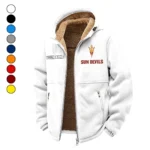 The Sun Devil Nation Winter Fleece Jacket, Essential Winter Warmth HVN1454AS - White