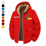 The High Country Winter Fleece Jacket, Deep Winter Comfort Fleece HVN1454AS - red