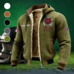 The Red Wolf Spirit Fleece-Lined Hooded Jacket, Alpine Ascent Hooded Jacket HVN1454AS - Green