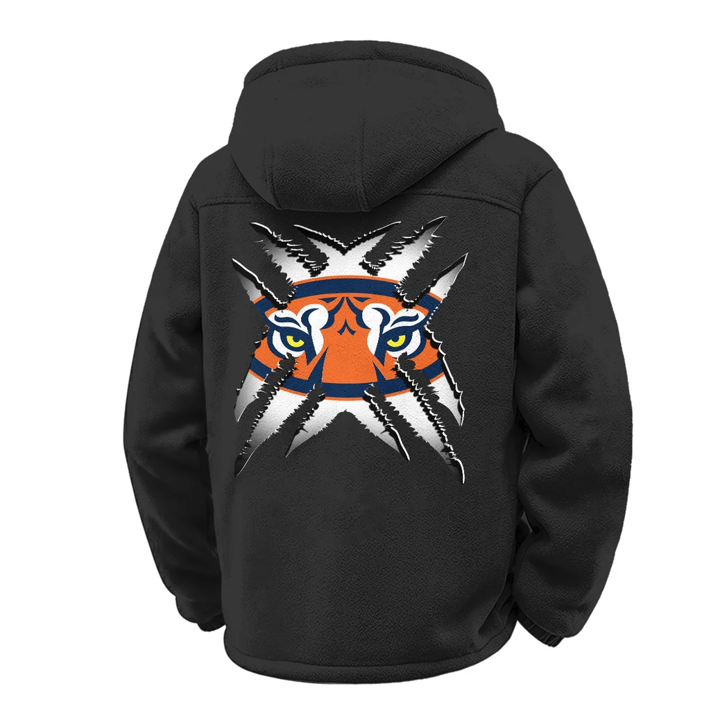 The Tiger Pride Winter Fleece Jacket, Superior Thermal Protection HVN1454AT - Black - Image 3