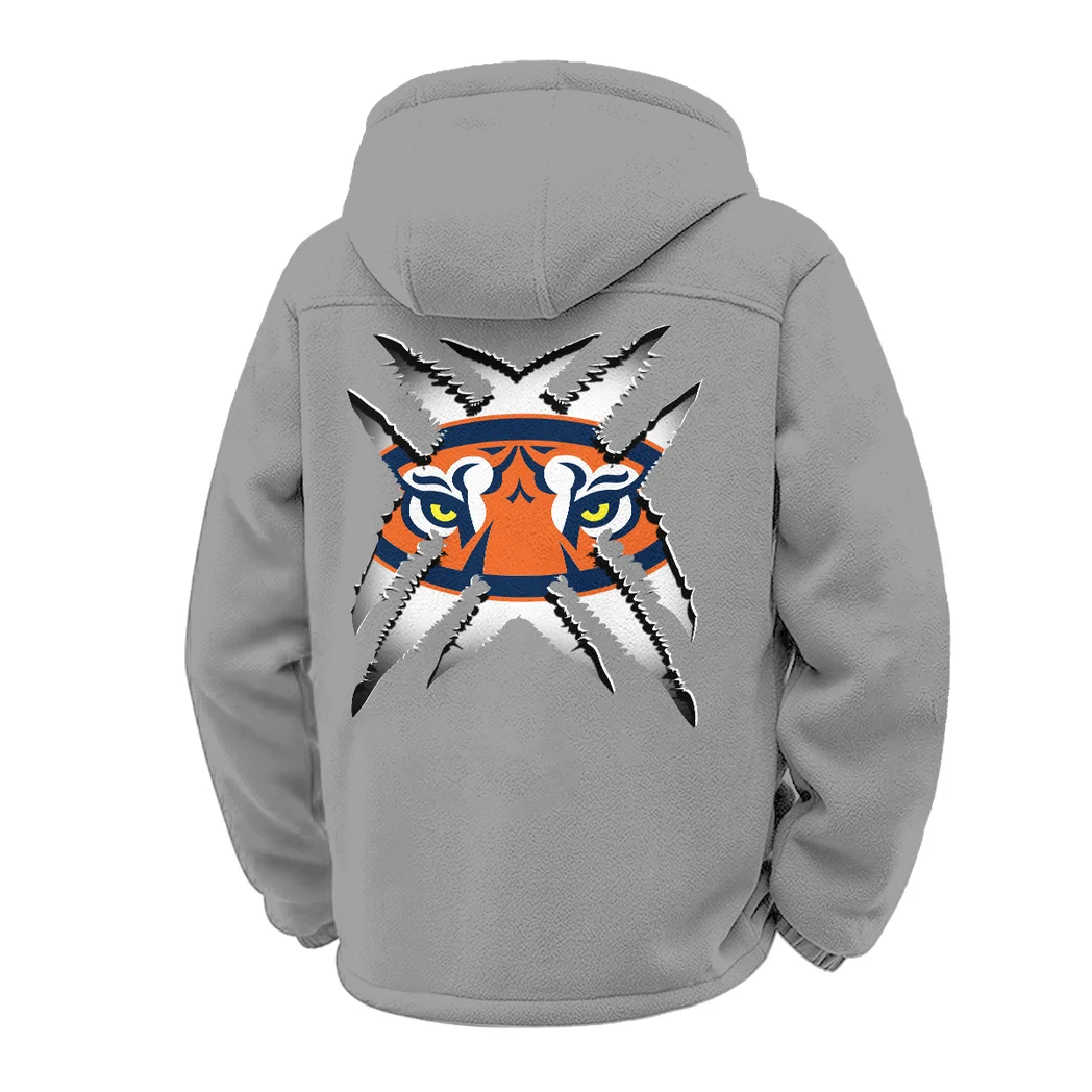 The Tiger Pride Winter Fleece Jacket, Superior Thermal Protection HVN1454AT - Grey - Image 3