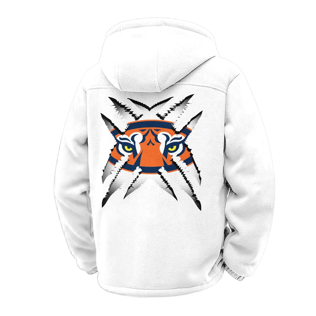 The Tiger Pride Winter Fleece Jacket, Superior Thermal Protection HVN1454AT - White - Image 3