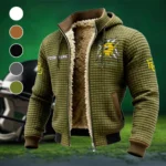 The Bear Nation Fleece-Lined Hooded Jacket, Elite Athlete Winter Jacket HVN1454BB - Green