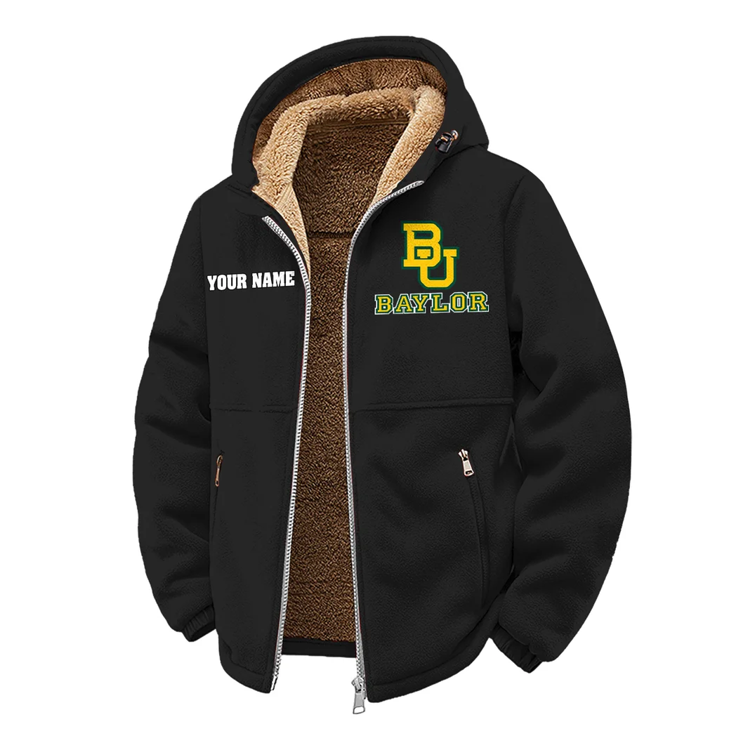 The Bear Nation Winter Fleece Jacket, High-Performance Trail Jacket HVN1454BB - Black - Image 2