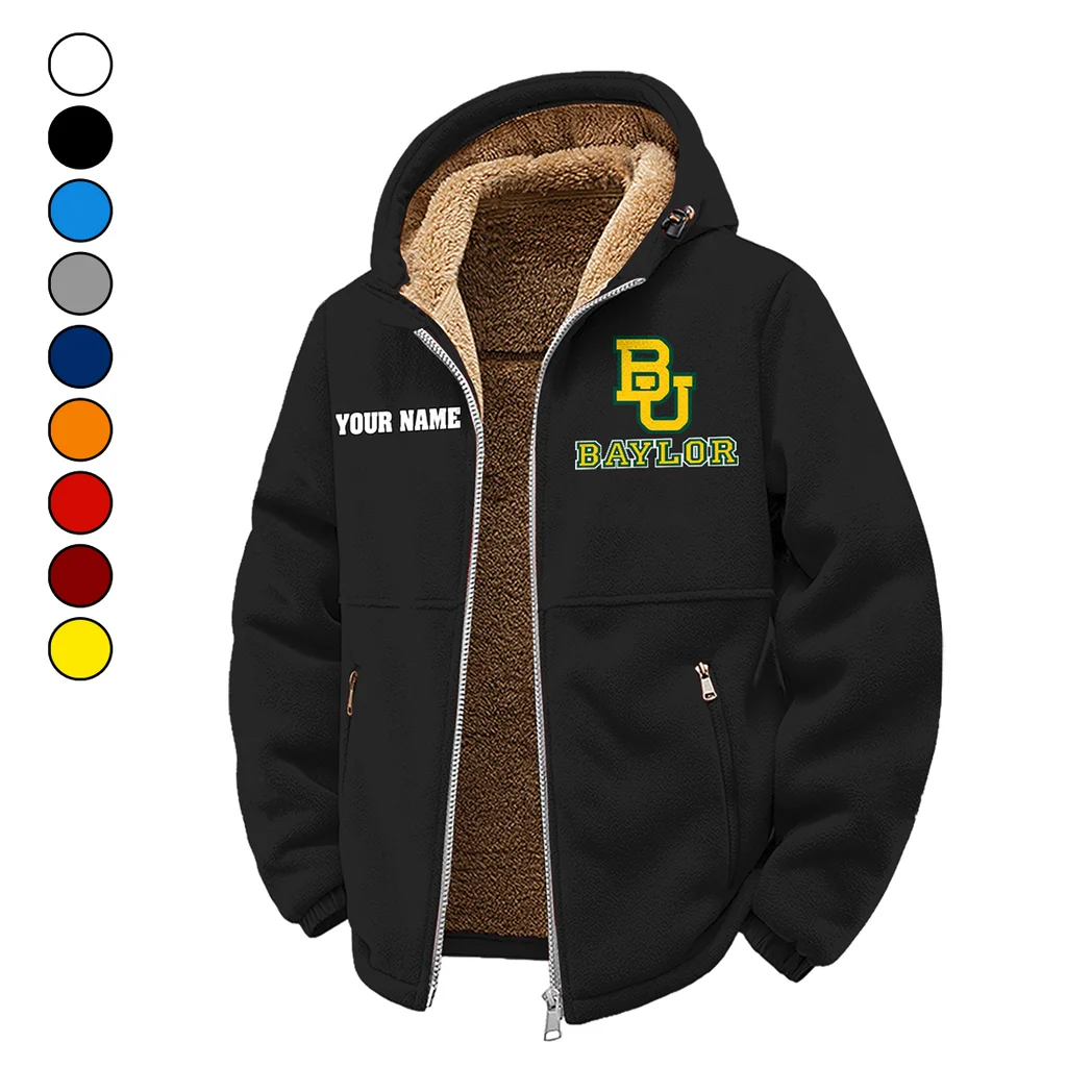 The Bear Nation Winter Fleece Jacket, High-Performance Trail Jacket HVN1454BB - Black