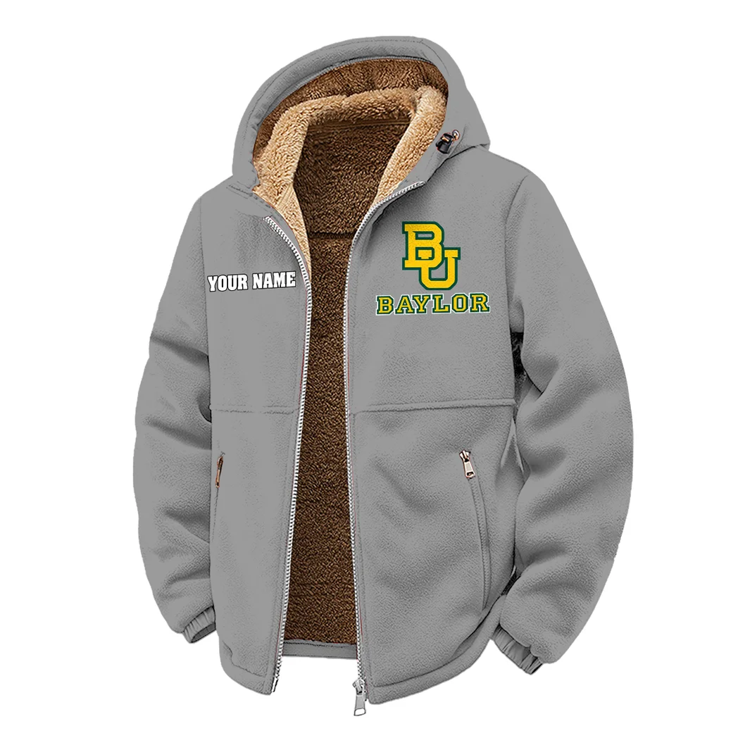 The Bear Nation Winter Fleece Jacket, High-Performance Trail Jacket HVN1454BB - Grey - Image 2